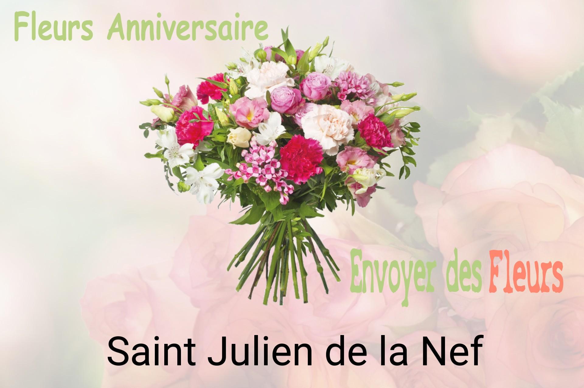 Bouquet de fleurs d’anniversaire livré à Saint-Julien-de-la-Nef