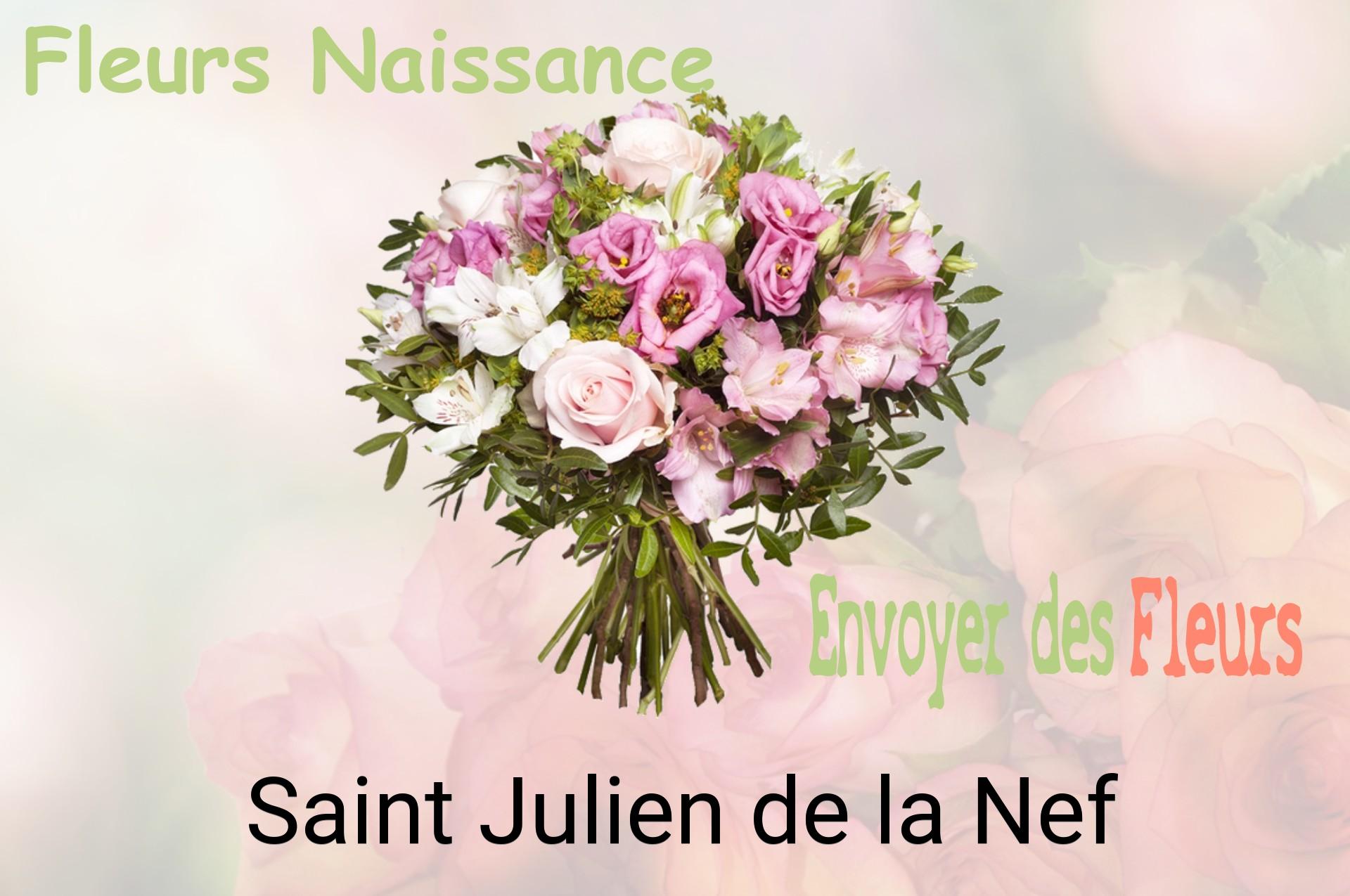 Bouquet de fleurs de naissance livré à Saint-Julien-de-la-Nef